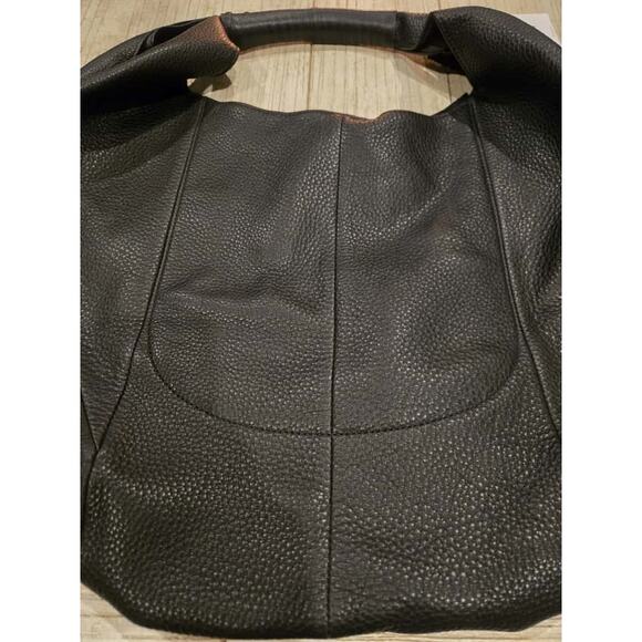 Hobo Eclipse Women’s Medium Black Leather Shoulder Bag w/Gold Wallet NWT Dustbag - Picture 3 of 16